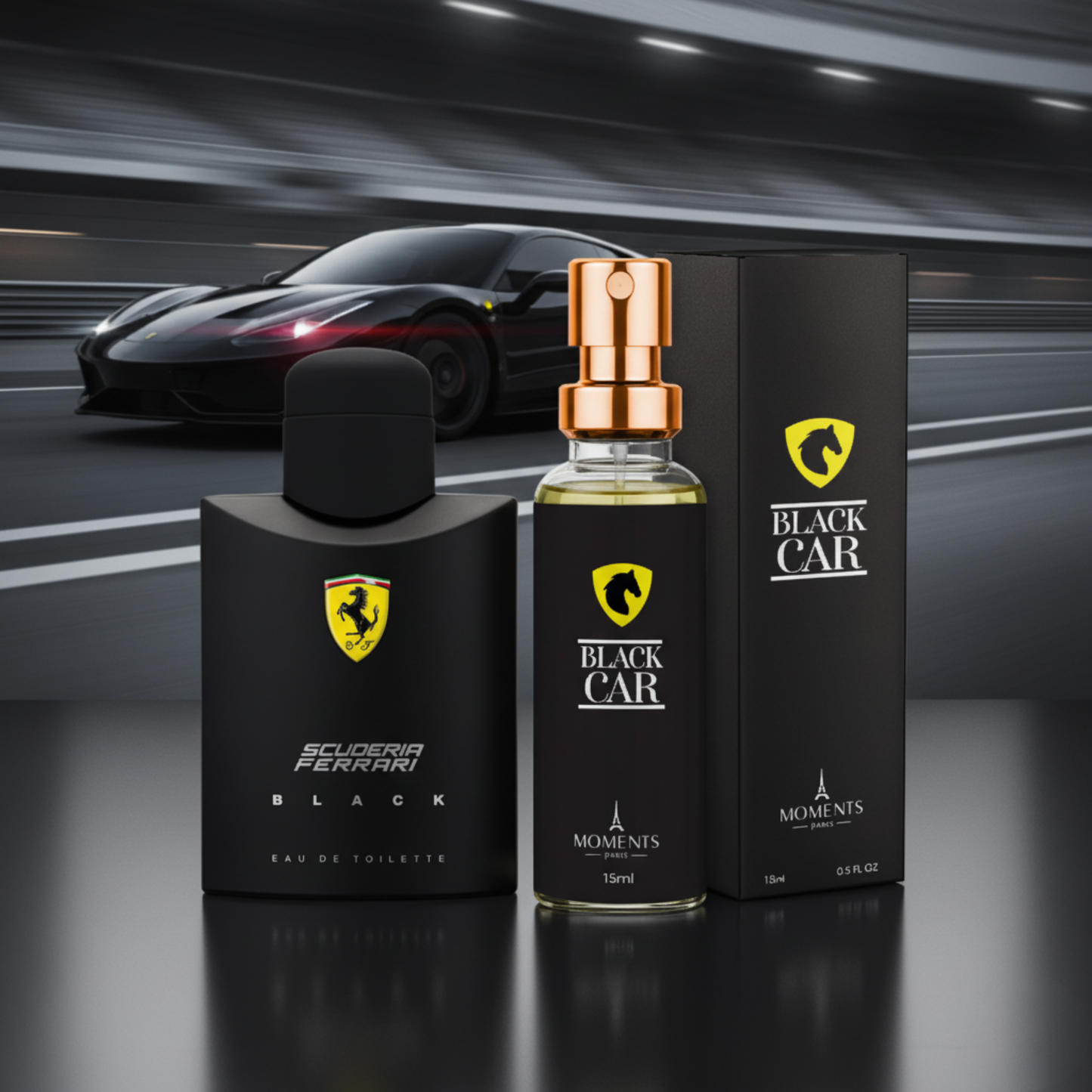 Black Car - Ferrari Scuderia Black